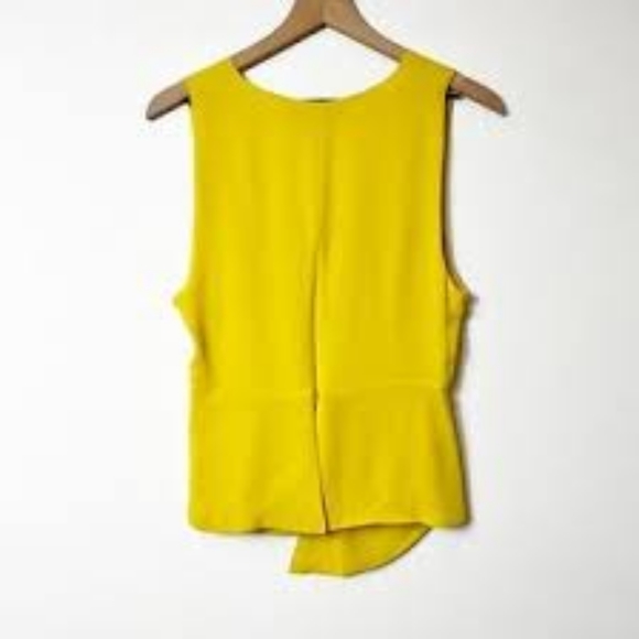 BCBG Yellow Knot Top - Picture 2 of 2